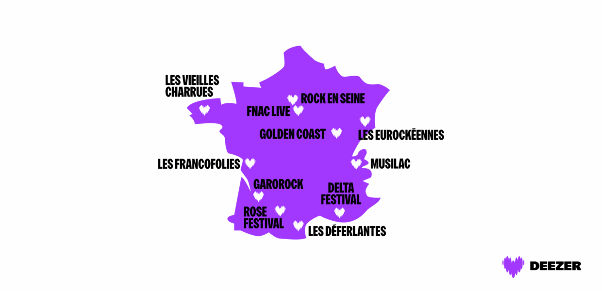 Deezer dévoile les liens forts entre streaming & live à l’occasion de la saison des Festivals