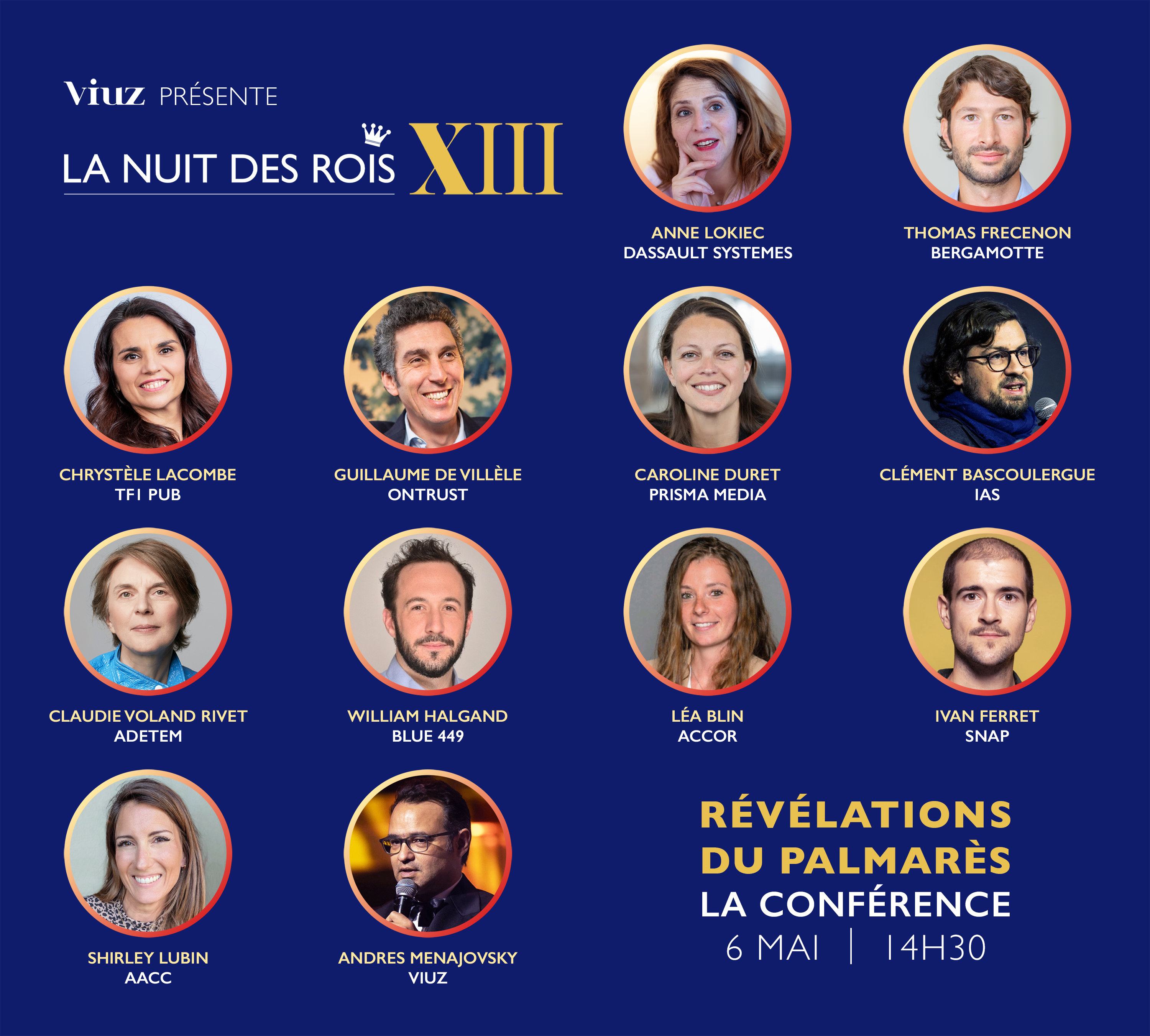 Les Révélations de La Nuit des Rois le 06 Mai – palmarès et tendances