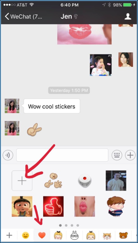 stickers wechat
